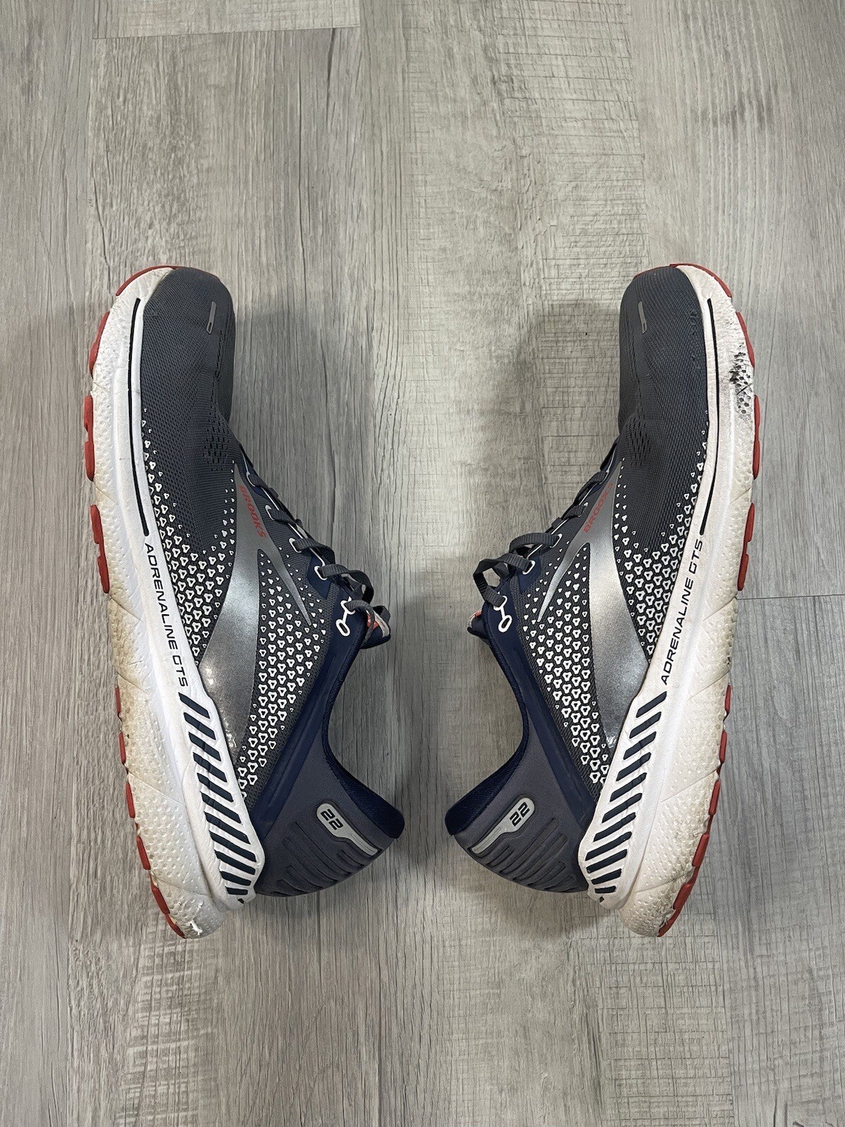 Brooks Mens Adrenaline GTS 22 1103662E435 Blue Running Shoes Size 15