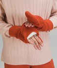 LULULEMON Chevron Knit MITTEN & EAR WARMER Set ONE SIZE New SHIP FREE Orange — photo 5
