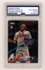 Ronald Acuna Jr 2018 Topps Chrome Update #HMT25 RC Signed Auto PSA DNA Authentic