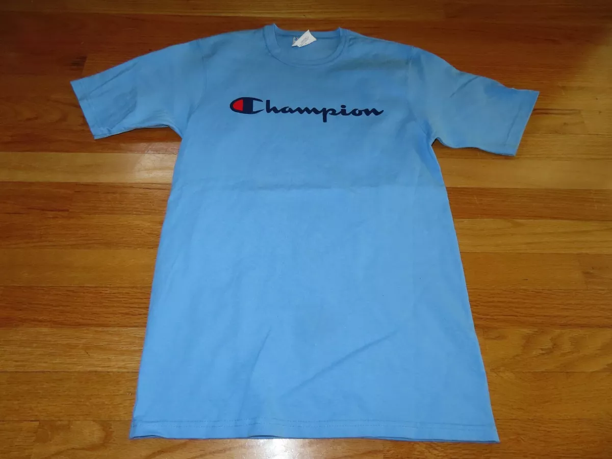 Baby blue champion clearance shirt