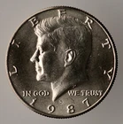 1987-D Kennedy Half Dollar BU - Brilliant Uncirculated - Denver Mint A010