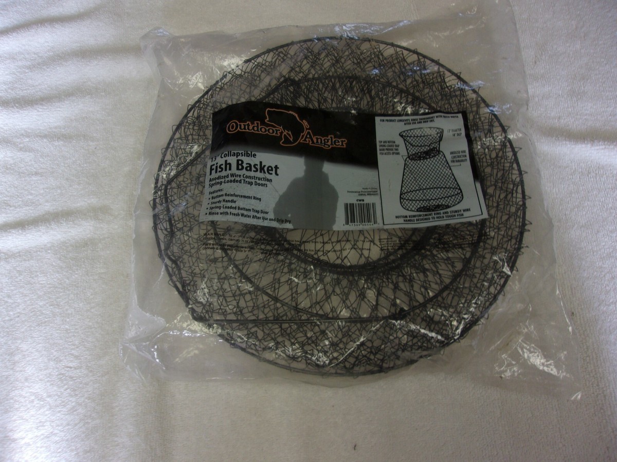collapsible fish baskets Promar Wire Basket 19 inch x 30 inch The Ozark Trail Floating Wire Fishing Basket is designed to keep fish secure and alive in the water during fishing trips Outdoor Angler 13