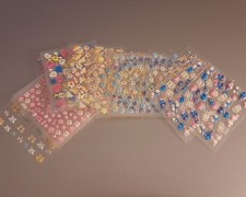 100 Stickers COLORATI MISTI nail art adesivi decorazioni unghie