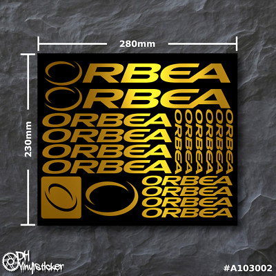 Orbea Stickersatz Gold | Aufkleber Set Fahrrad eBike Dirt BMX Race eMTB