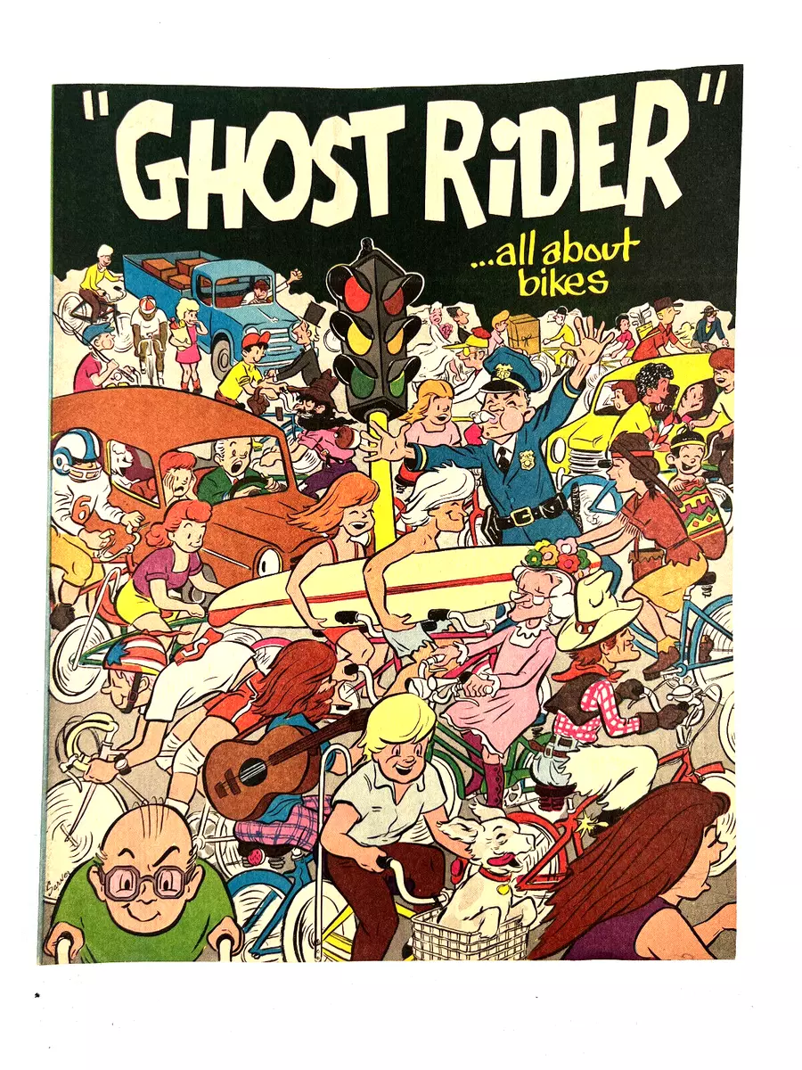 vtg 1972 Ghost Rider Bicycle Safety Magazine Kansas City MO Long