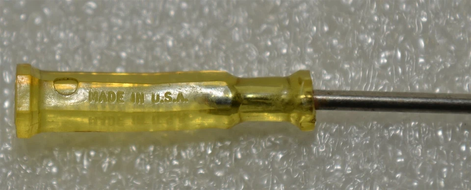 NEW Snap-on Tools Yellow Handle Flat Blade Screwdriver Vintage Collectible Old - Image 3 of 4