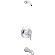 Kohler K-TLS22027-4-CP Tempered Shower Trim Set, Polished Chrome