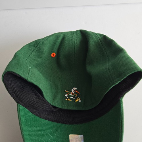 Miami Hurricanes Dark Green New Era Fitted Concealer Hat/Cap 7 1/2 NCAA/FOOTBALL - Picture 3 of 9