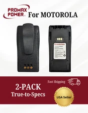 2x Replacement Battery NNTN4970 for Motorola CP180,CP200,EP450 Li-ion | 1800mAh