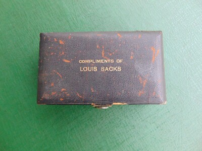 VTG Louis Sacks Complimentary 1914 Ever-Ready American Safety Razor & Case Rare