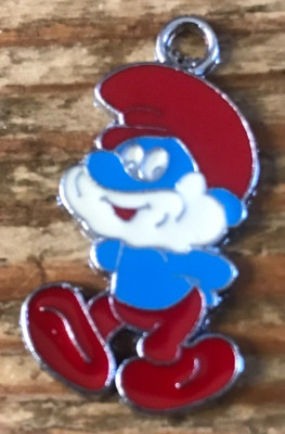 Papa Smurf Charm Metal Pendant Cartoon Classic Peyo Smurfs