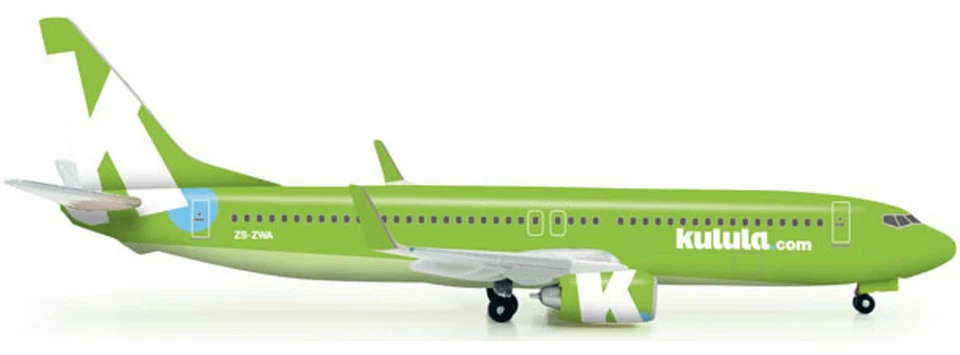 1:500 Herpa Wings 523325 Kulula Boeing 737-800 Reg. ZS-ZWA, NUOVO & IMBALLO ORIGINALE RARO - Immagine 2 di 4