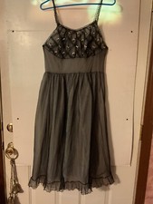 Vintage Seamprufe Pink With Black Overlay Slip Gown W/latticed Lace Bodice Sz 36