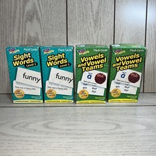 Trend Enterprises Flash Cards Lot Of 4 Boxes age 6 and up Homeschool Education