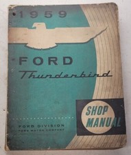 1959 Thunderbird Original Shop Manual Oem Ford T Bird Repair Service Book Tbird