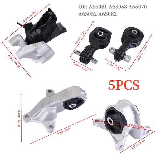 5PCS/Set Engine Motor & Trans Mount Accessories A65081 For Honda CRV 2015-2017 - Picture 8 of 19