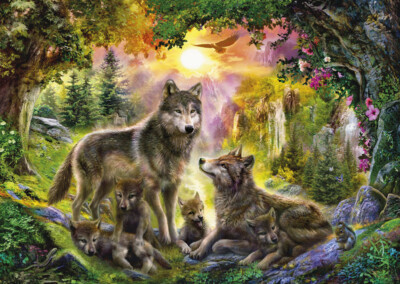 Puzzle ''Wölfe'' - 1500 Teile - Step Puzzle - Neu im Blister