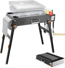 Yukon Glory™ Universal Portable Grill Table/Flat Top Grill Griddles Stand,new pr