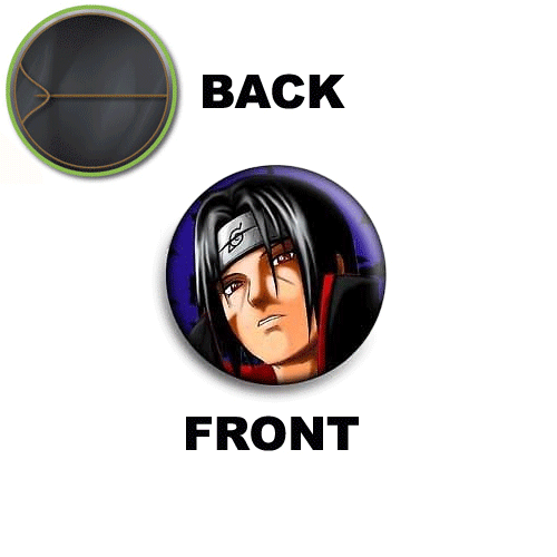 PINS PIN SPILLA 2,5 CM 25 MM NARUTO ITACHI UCHIHA - Imagen 1 de 1