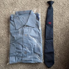British Rail Shirt & Clip On Tie. 1981. Size 36 cms Neck
