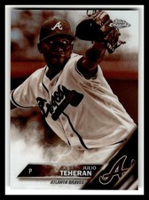 2016 Topps Chrome #193 Julio Teheran Sepia Refractor