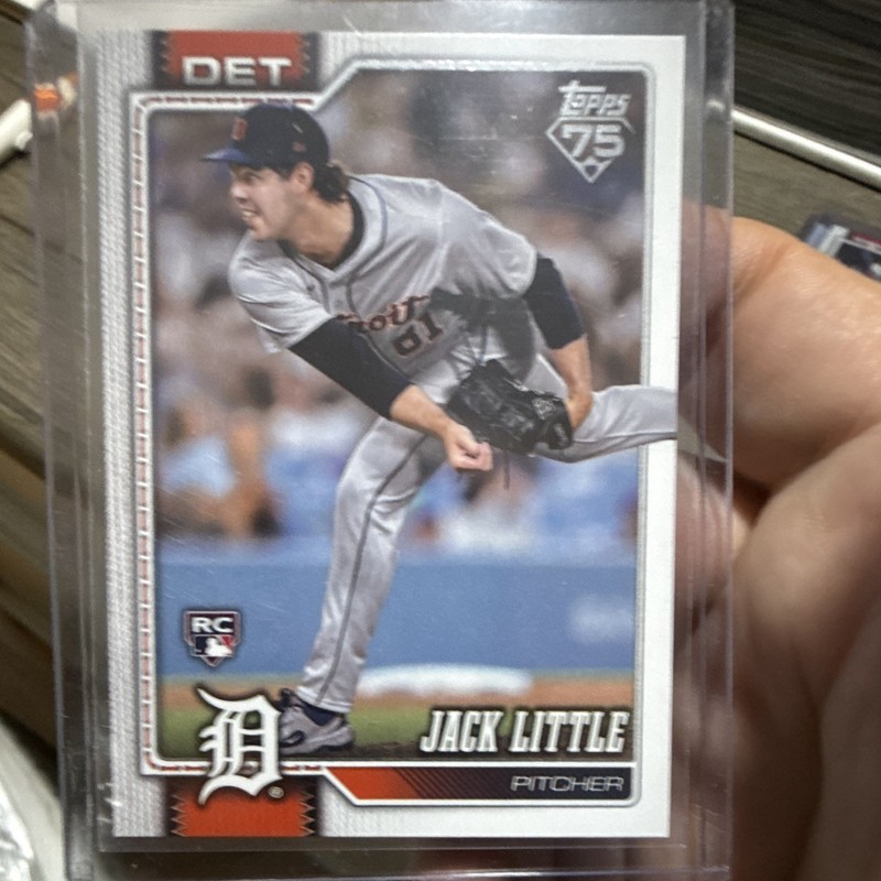 Topps 2026 series 2  Jack Little Detroit Tigers Rookie Baseball Card #566