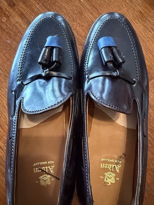 Alden Todd Snyder Black Leather Tassel Loafers Sz 9. NWOB  display picture 3