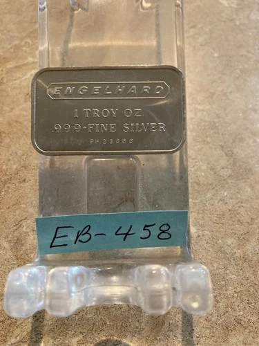 1 ENGELHARD 1 OZ. .999 FINE SILVER BAR