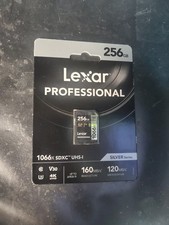 Lexar Professional 256GB 1066x SILVER SDXC UHS-I 160MB/s Read 120MB/s Write
