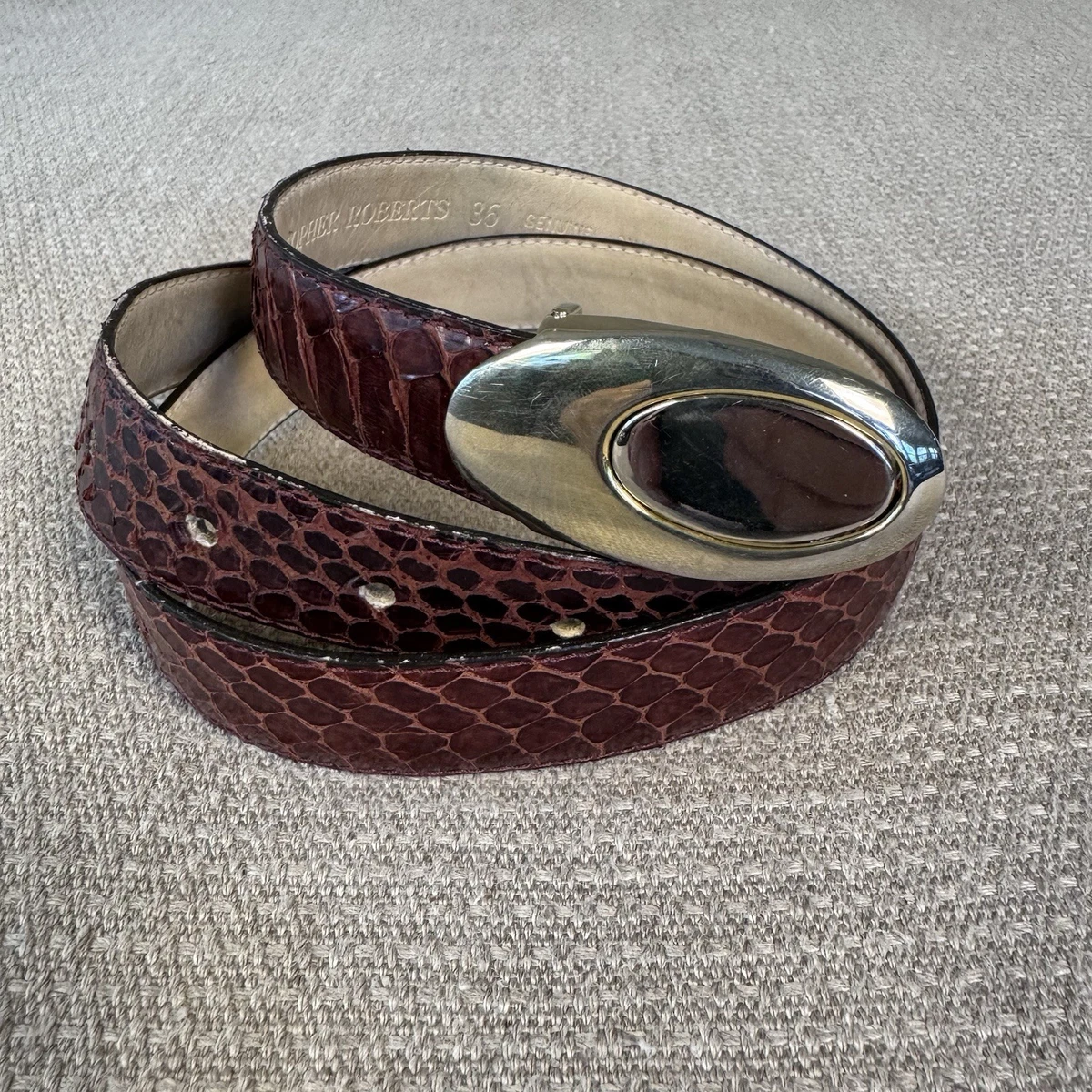 Snakeskin Red Belts for Women for sale | eBay