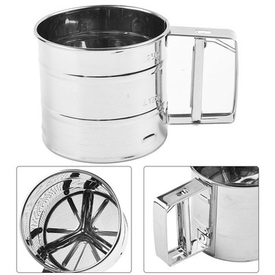 Stainless Steel Mesh Flour Sifter Cup Must Have Tool for Baking and Cooking