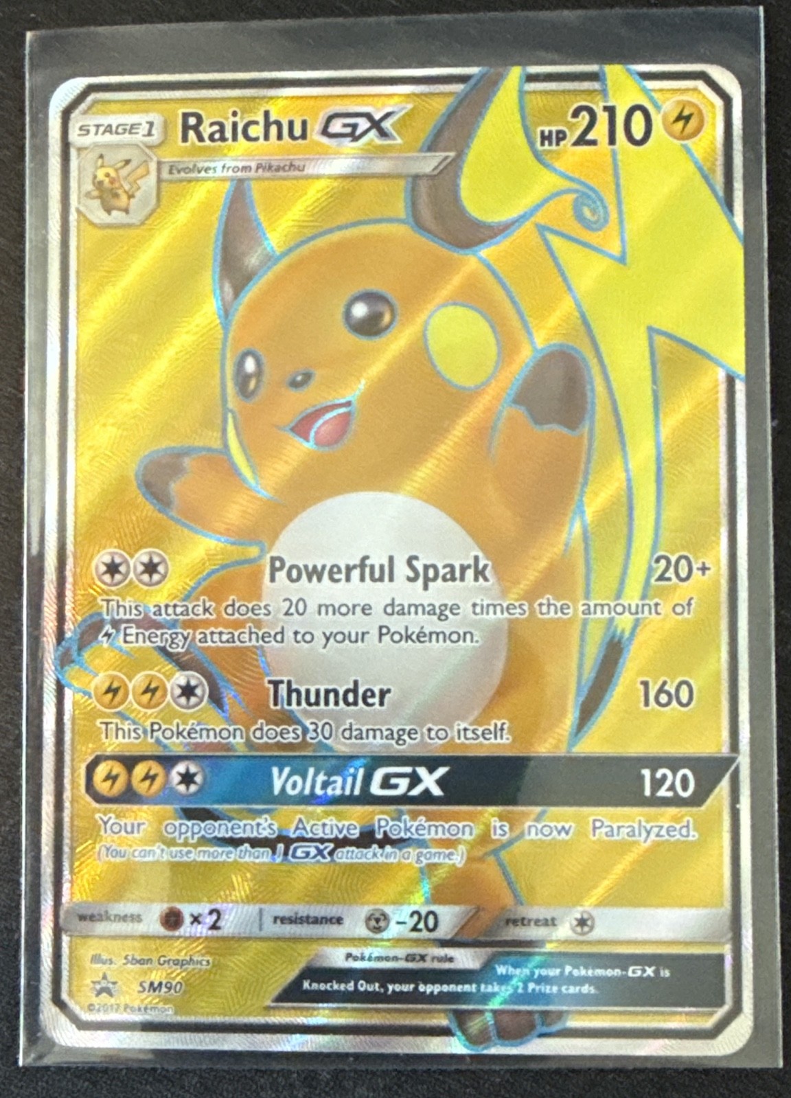Raichu GX SM90 Sm Holo