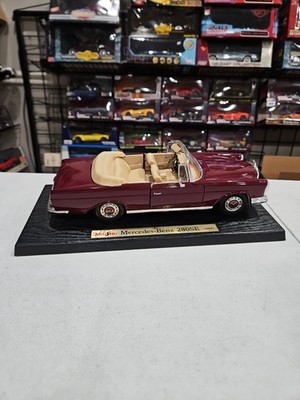 ホビーラジコン Maist  Mercedes-Benz 280SE 1966 Maisto 1966 Mercedez Benz 280SE Convertible 1:18 Diecast Maroon