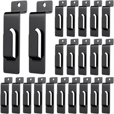 20 Pack Slatwall Utility Notch Hook Commercial Metal Display Hook Hanger Slat