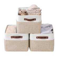 Storage Bins, Large Fabric Storage Baskets for Shelves 3 Pack