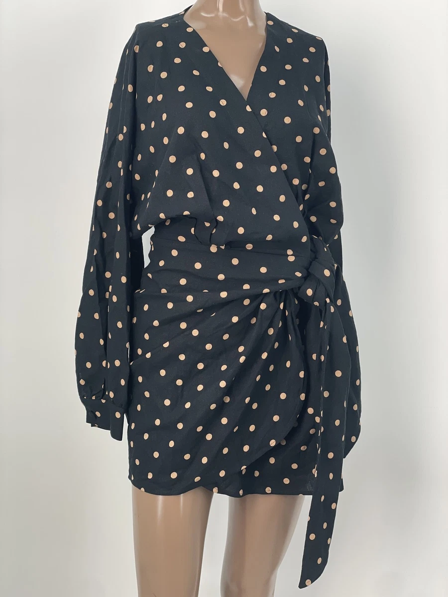Polka Dot Wrap Dresses for sale