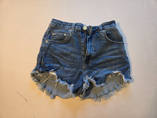 Girls Shorts Love Tree Demim Size Small Blue
