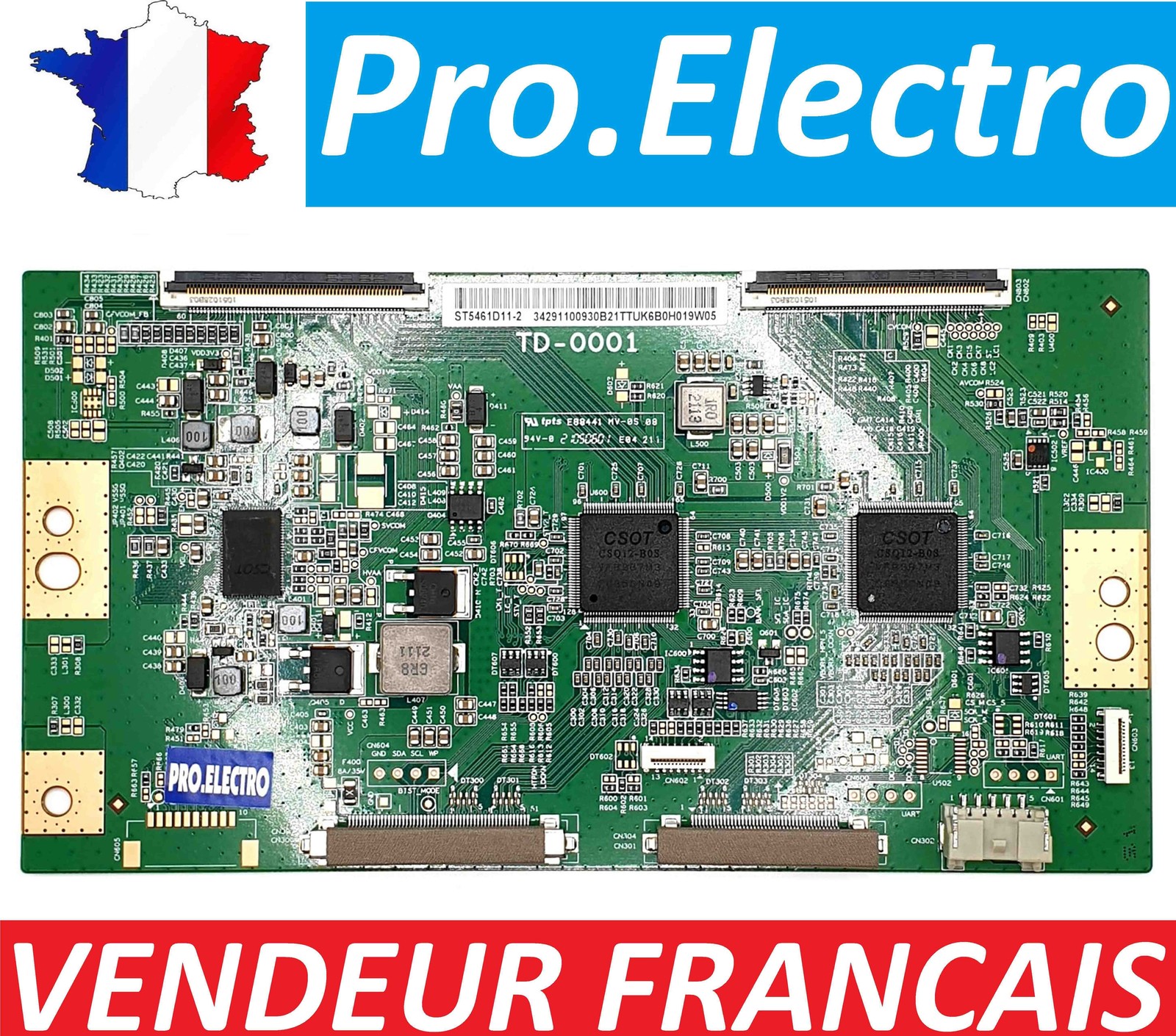 T-CON SONY XR-55X90J TD-0001 Circuit Imprimé ST5461D11-2 pour Écran