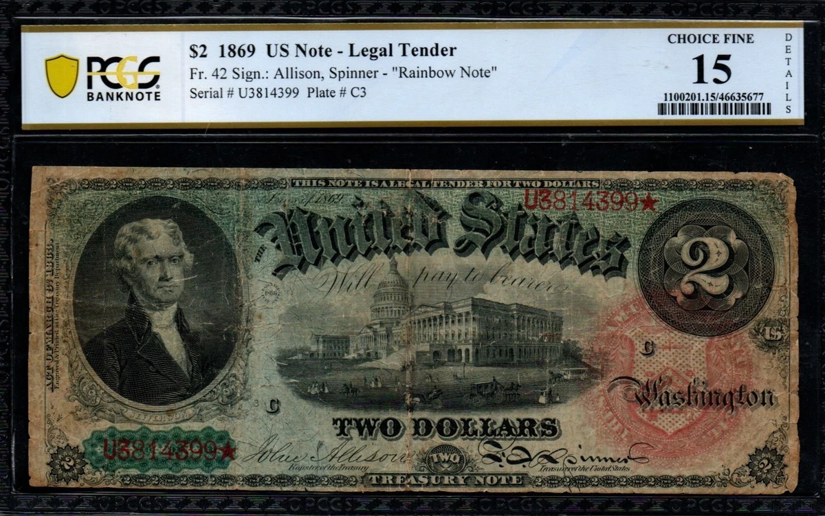 1869 Year United States Large Size Notes for sale | eBay