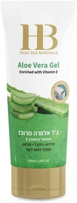Pack of 3 HB Dead Sea Concentrated Aloe Vera Gel 100ml / 3.38 oz Soothing Skin 