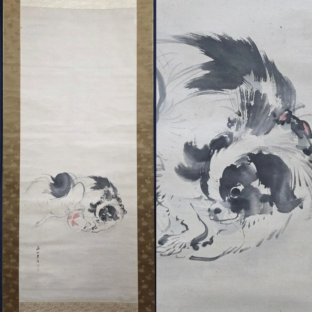 黑色纸古董日本画作、画卷| eBay
