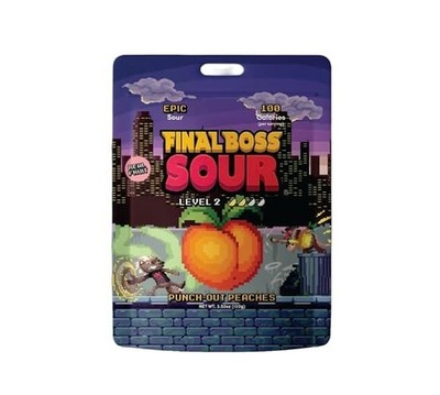 Final Boss Sour Candy, Punch-out Peaches , Level 2, Extreme Sour Tiktok Viral