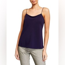 Theory Teah Urban Crepe Camisole Purple Sz L