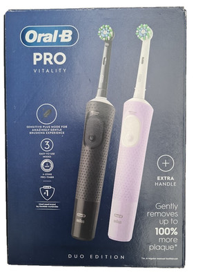 Oral-B Vitality Pro Duo Elektrische Zahnbürsten Schwarz und Lila