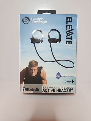 ELEVATE LIFESTYLE ADVANCED WIRELESS IPX4 WATER RESISTANT HEADSET BLUETOOTH