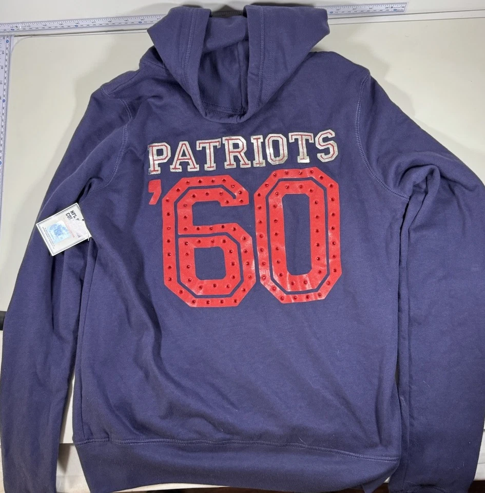 Victoria Secret Pink NFL New England Patriots Hoodie Sweater-jacket L NWT - Image 2 of 4