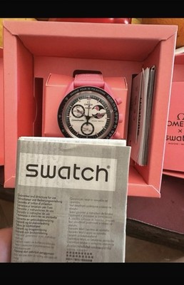 Swatch x Omega Mission to the Pink Moonphase | Bioceramic Moonswatch SO33P700