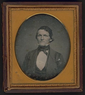 Photo:Rochester New York ca 1855 Unidentified Man Half-Length Portrait