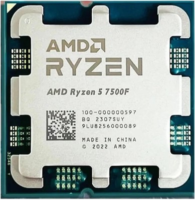 New AMD Ryzen 5 7500F 6-Core 12-Thread Socket AM5 CPU Processor OEM Tray No HSF
