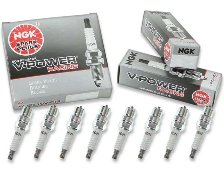 NGK 2817 V-Power Racing R5673-7 Inboard Marine Spark Plug Tune Up  ei Lot of 8